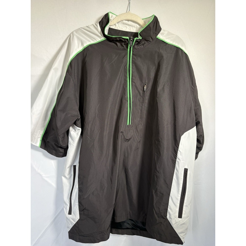 tommy‎ armour Windbreaker jacket Size 2XL 1/4 Zip 1/2 Sleeve